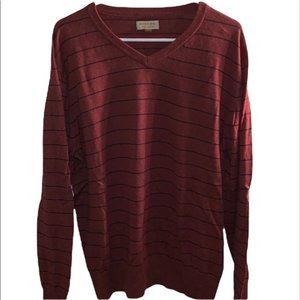 Men’s Sonoma striped v neck long sleeve sweater